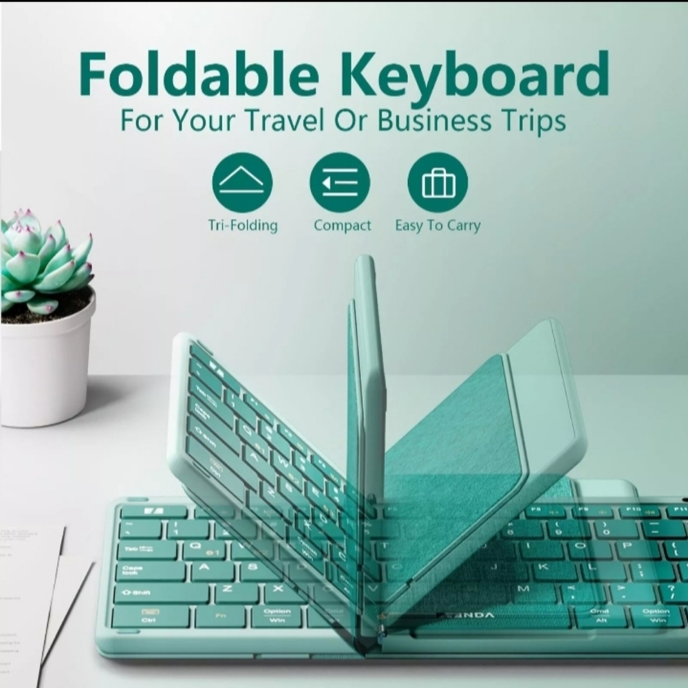 NIB SEENDA Foldable Bluetooth Keyboard with Touchpad